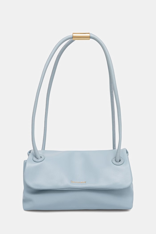 Trussardi torebka skórzana skóra licowa niebieski Z610E006437N