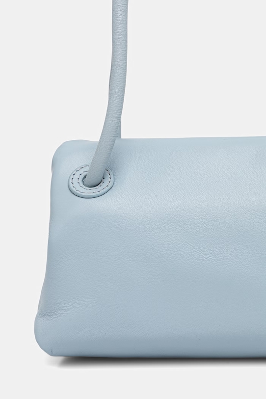 Akcesoria Trussardi torebka skórzana Z610E006437N niebieski