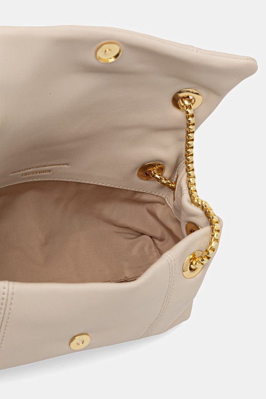 Trussardi torebka skórzana Z610E206557N beżowy