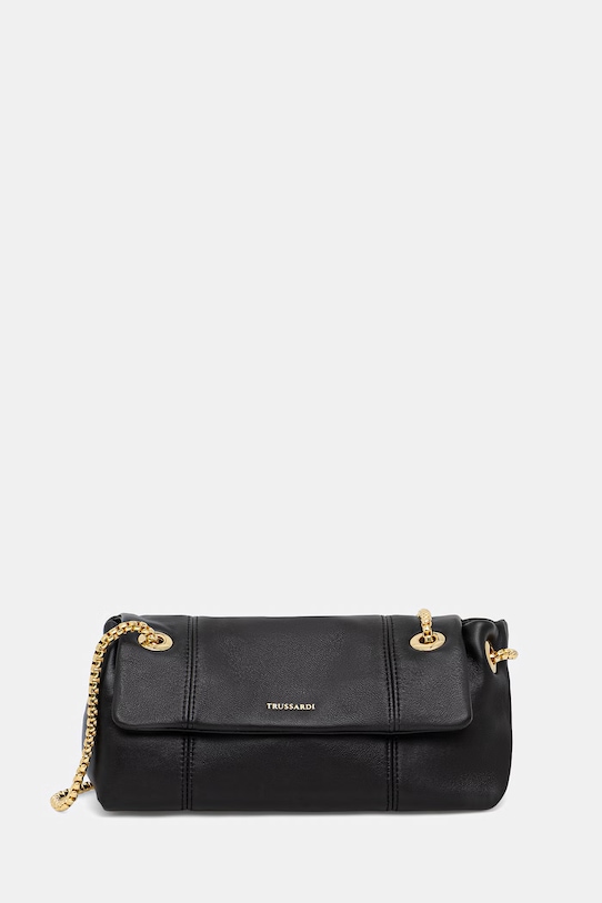 Trussardi torebka skórzana skóra licowa czarny Z610E206557N
