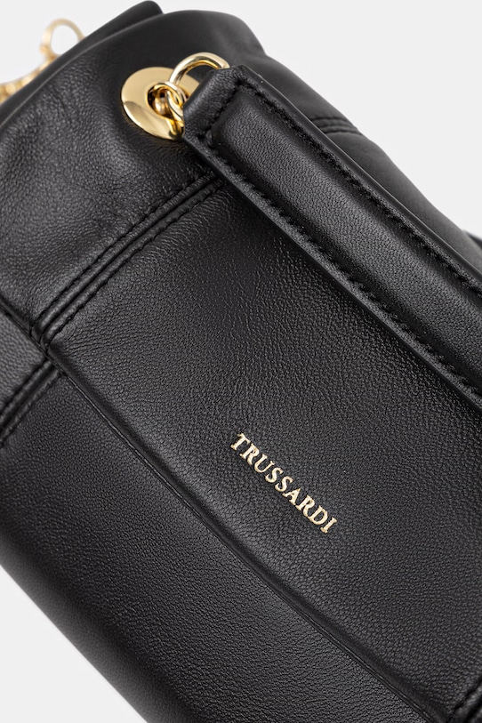 Trussardi torebka skórzana czarny Z610E206557N