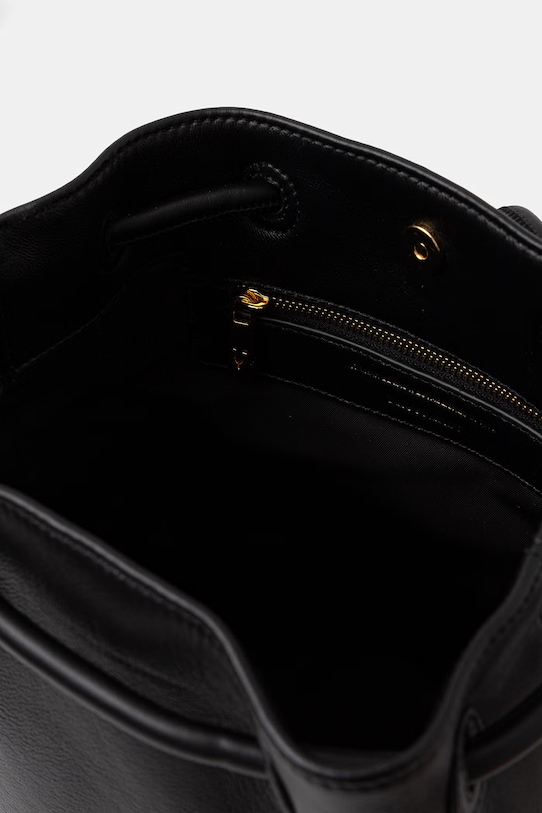 Δερμάτινο σακίδιο Trussardi Z617E006563N μαύρο