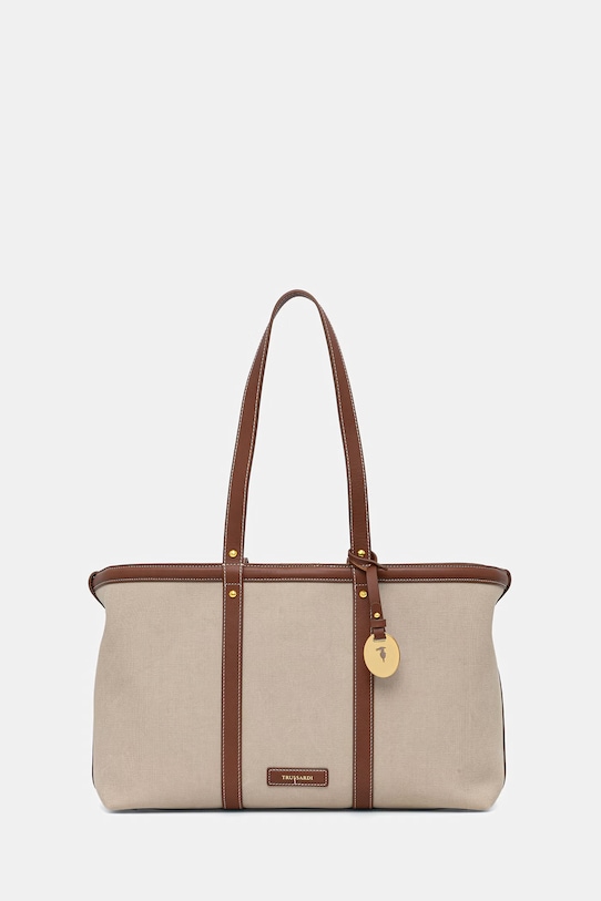 Trussardi torebka tote damska beżowy Z772E006473N