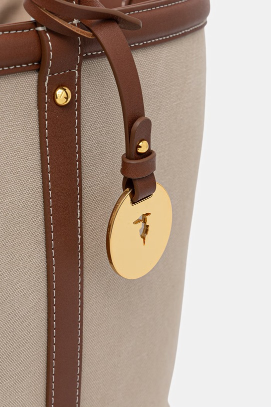 Trussardi torebka tote damska beżowy Z772E006473N