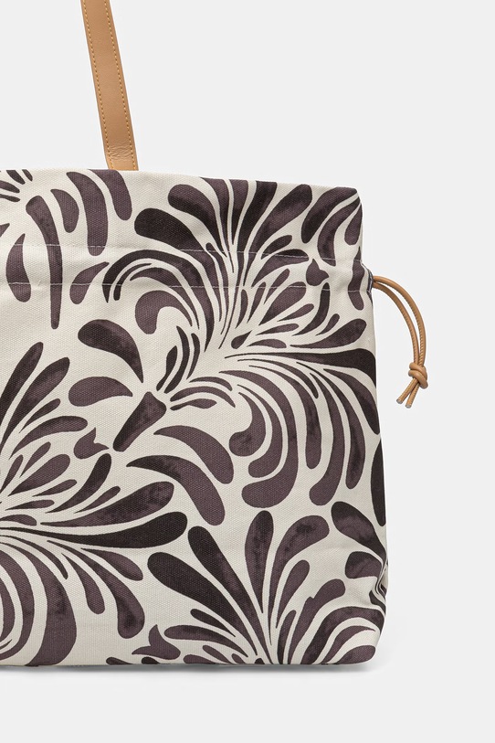 Twinset kabelka typu tote dámska bavlnená béžová 261LM8AEE