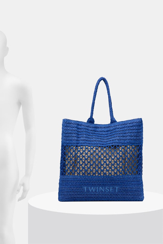 Twinset geantă de plajă pentru femei împletită 261LM8ACC