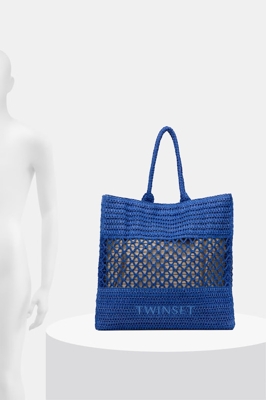 Twinset geantă de plajă pentru femei împletită 261LM8ACC