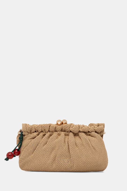 Twinset клатч женский плетеный бежевый 261TD8280