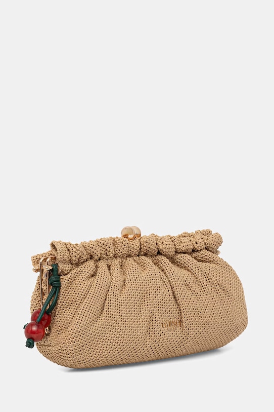 Twinset клатч женский плетеный 261TD8280 бежевый SS26