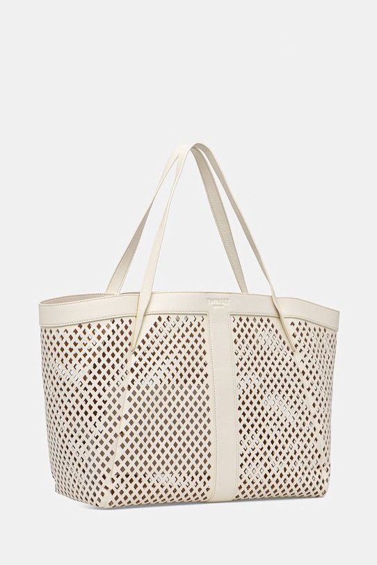 Twinset torebka skórzana 261TD8550 beżowy SS26