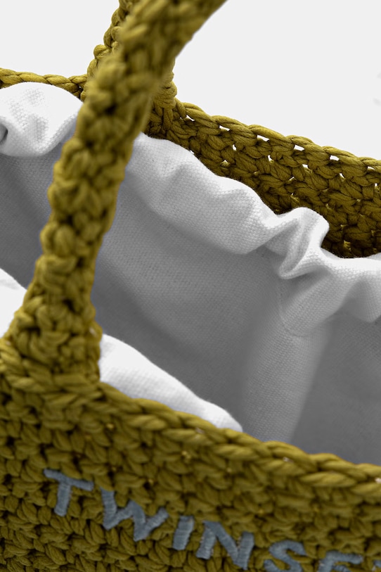 Twinset crossbody kabelka dámska pletená 261TD8291 zelená