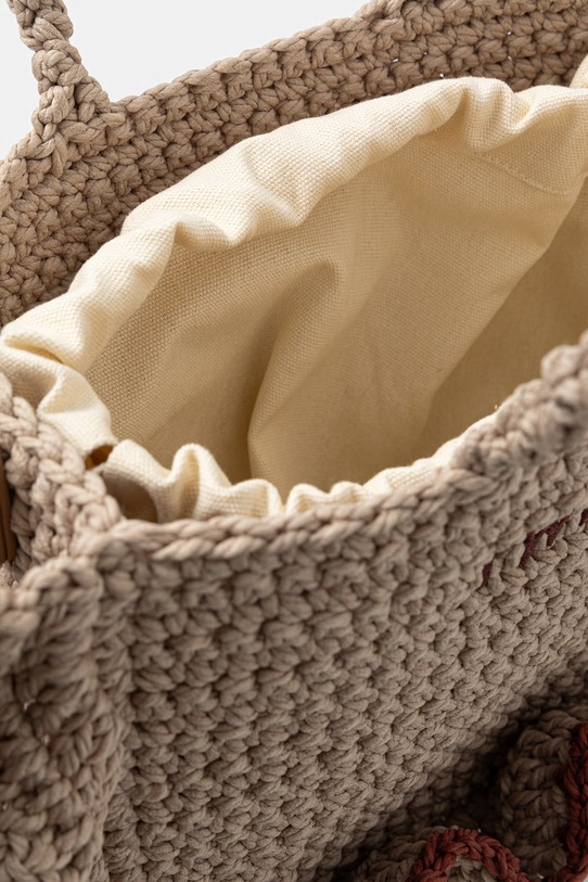 Twinset сумка крос-боді жіноча плетена 261TD8291 бежевий