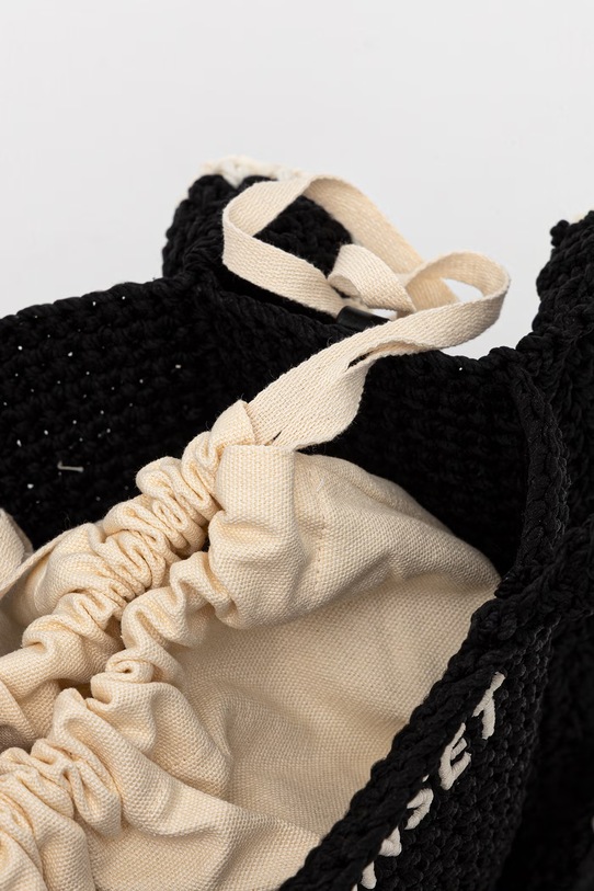 Twinset crossbody kabelka dámska pletená čierna 261TD8291