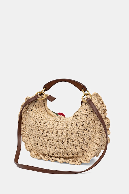 Doplnky Twinset kabelka dámska pletená 261TD8301 béžová