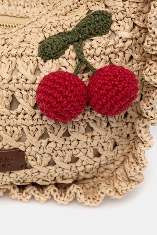 Twinset kabelka dámska pletená béžová 261TD8301