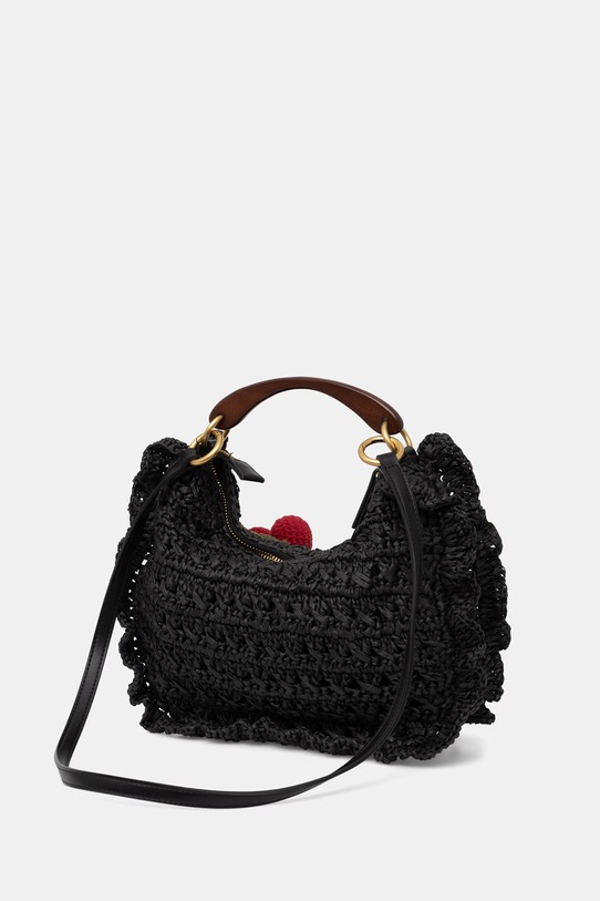 Accesorii Twinset geantă damskă împletită 261TD8301 negru