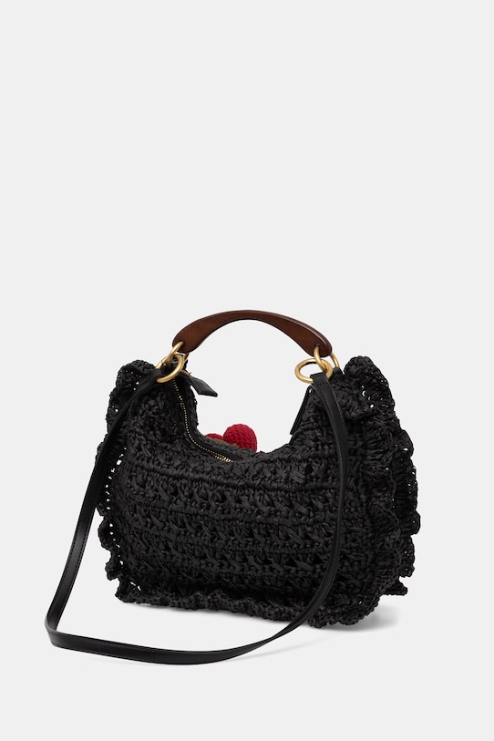 Accesorii Twinset geantă damskă împletită 261TD8301 negru