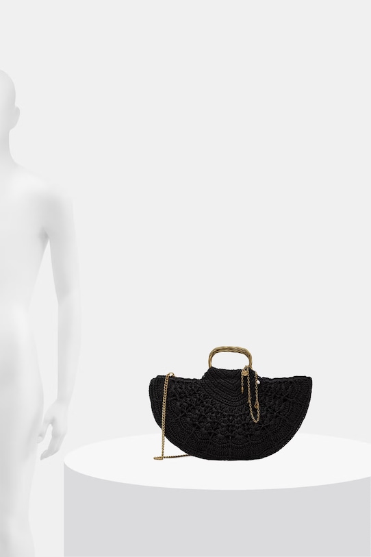 Twinset geantă croissant pentru femei împletită 261TD8320