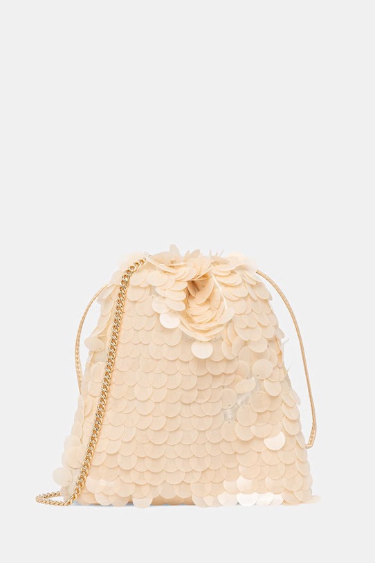 Twinset torebka worek damska beżowy 261TL8020