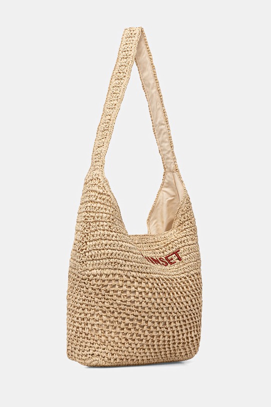 Twinset пляжна сумка жіноча плетена 261TD8310 бежевий SS26