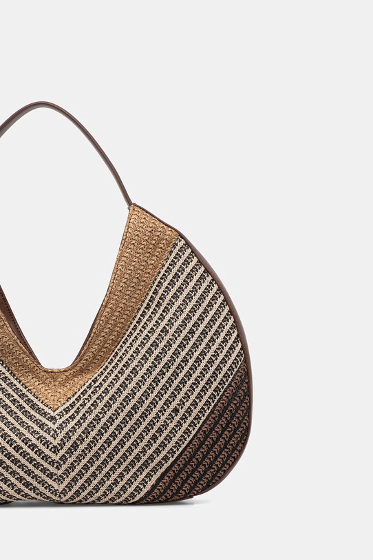 Аксессуары Twinset Сумка-тоут женская плетеная 261TD8501 коричневый