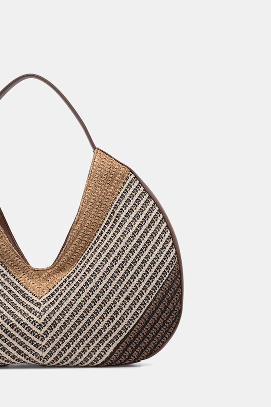 Аксессуары Twinset Сумка-тоут женская плетеная 261TD8501 коричневый