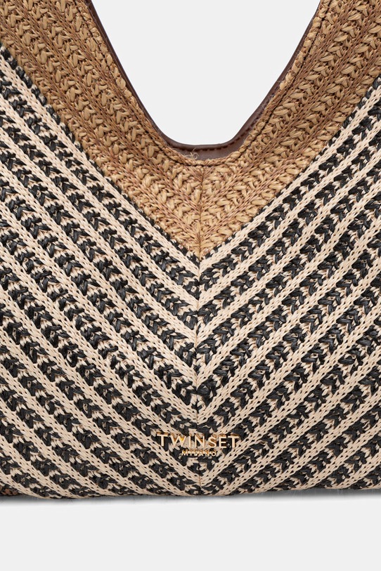 Twinset Сумка-тоут женская плетеная коричневый 261TD8501