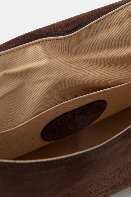 Twinset torebka zamszowa 261TD8560 brązowy