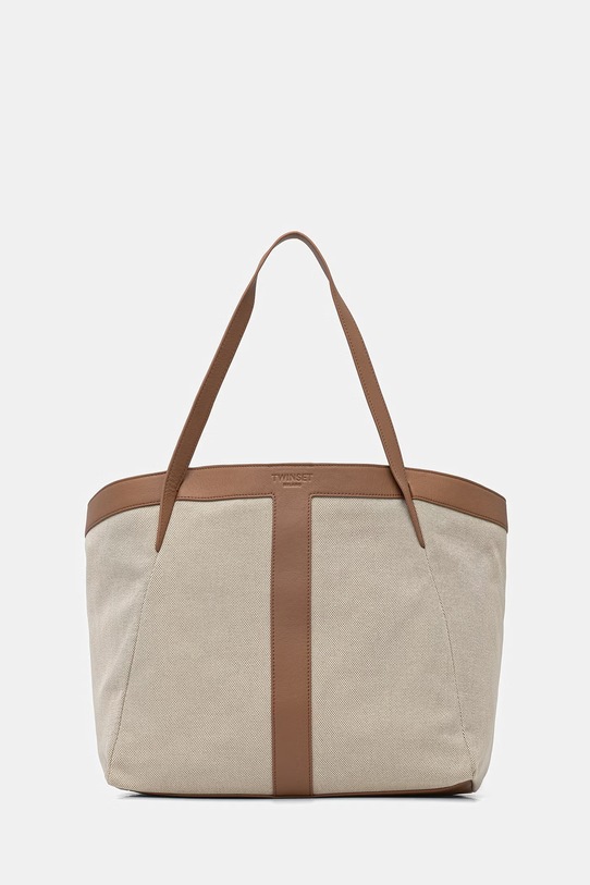 Twinset torebka tote damska beżowy 261TD8530