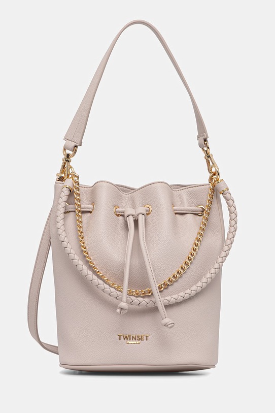 Twinset torebka nie mieści A4 beżowy 261TD8012