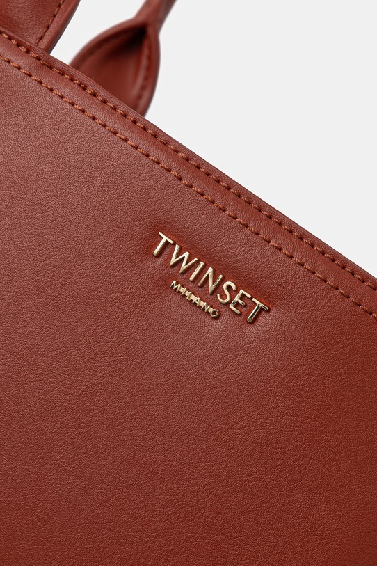 Twinset Torebka tote damska z imitacji skóry 261TD8141 czerwony