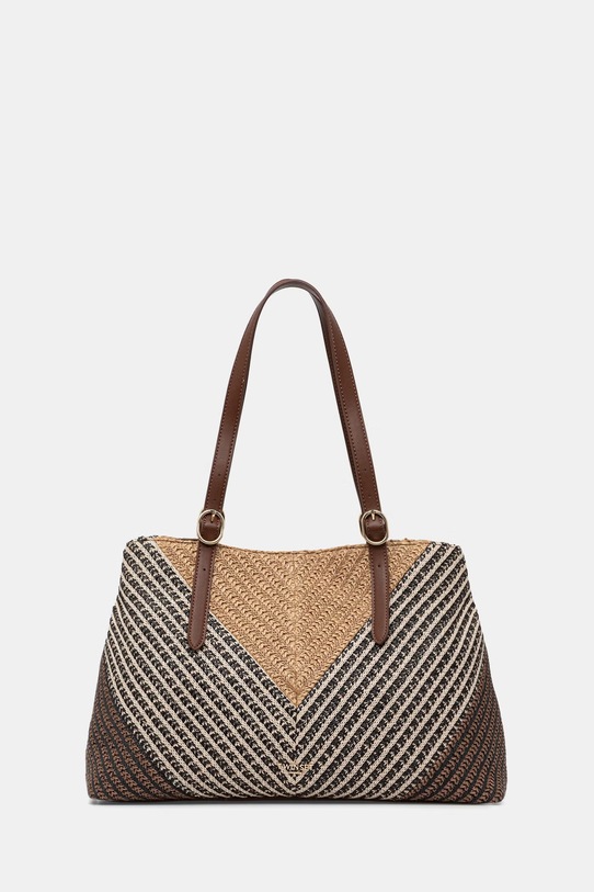 Twinset geantă tote pentru femei împletită maro 261TD8500