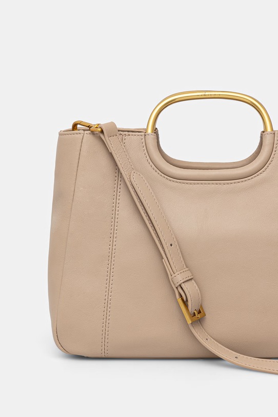 Akcesoria Twinset torebka tote damska skórzana 261TD8451 beżowy