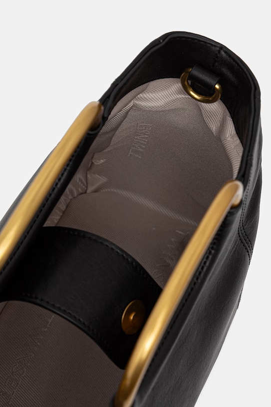 Twinset kabelka typu tote dámska kožená 261TD8451 čierna