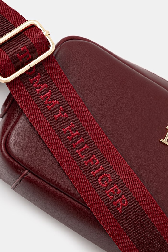 Tommy Hilfiger torebka crossbody damska bordowy AW0AW18370