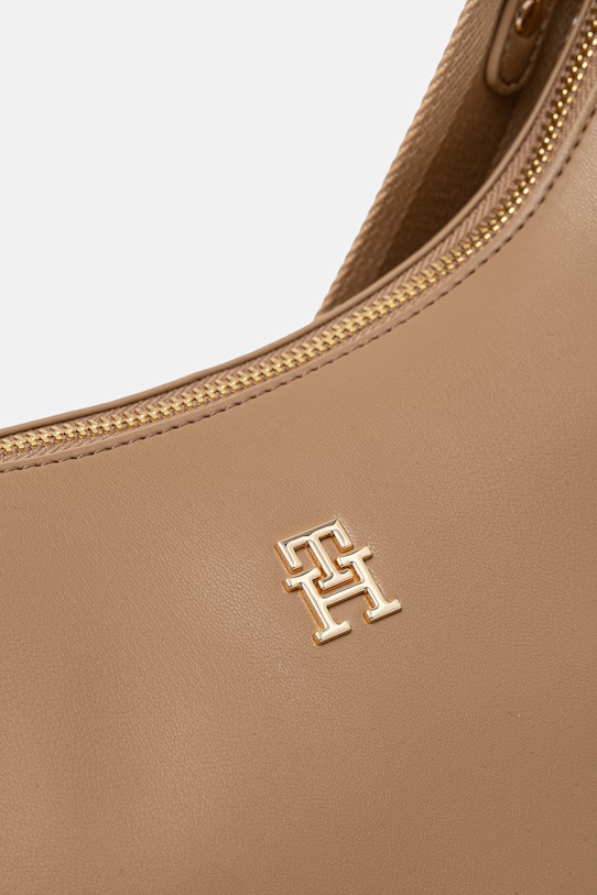 Tommy Hilfiger torebka kuferek damska z imitacji skóry beżowy AW0AW18373