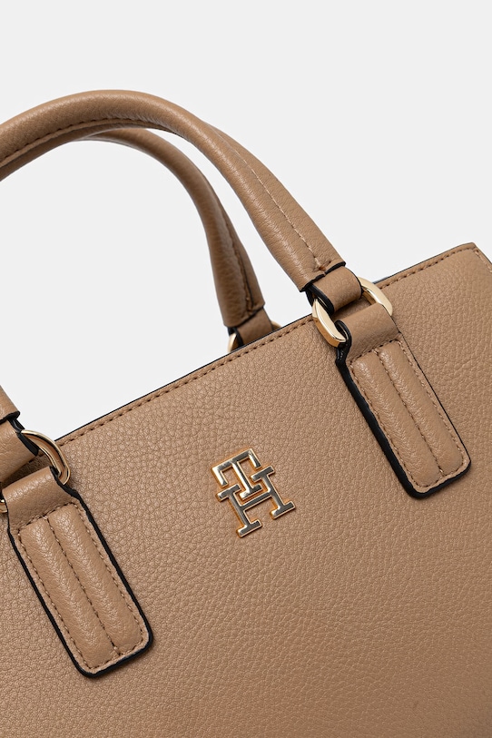 Tommy Hilfiger Τσάντα χιαστί Γυναικεία από απομίμηση δέρματος μπεζ AW0AW18379