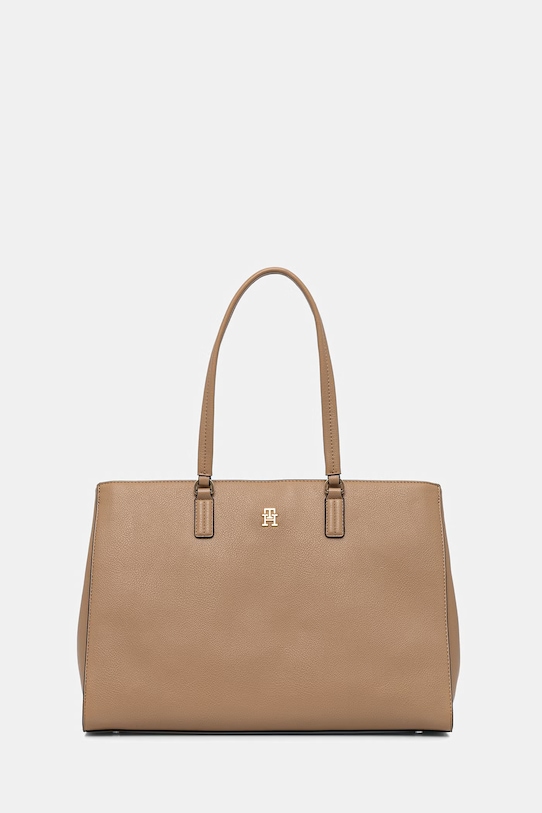 Tommy Hilfiger чанта дамска от имитация на кожа бежов AW0AW18380