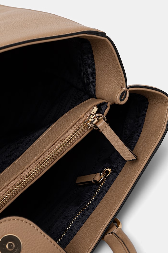 Tommy Hilfiger чанта дамска от имитация на кожа AW0AW18380 бежов