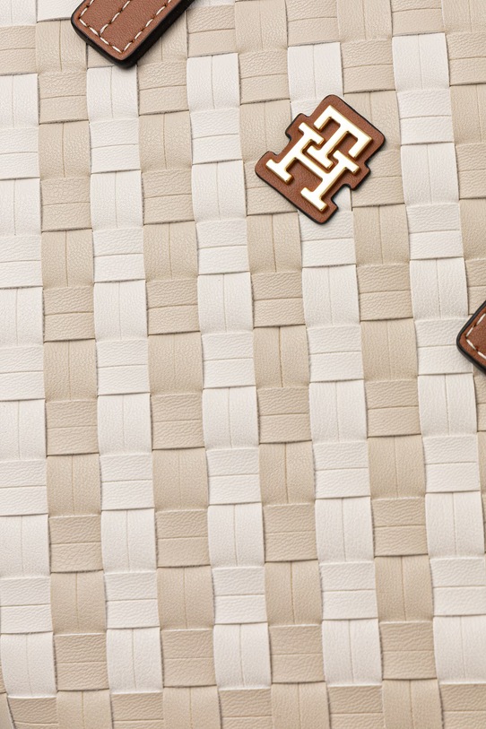 Tommy Hilfiger μικρή τσάντα γυναικεία από απομίμηση δέρματος μπεζ AW0AW18393