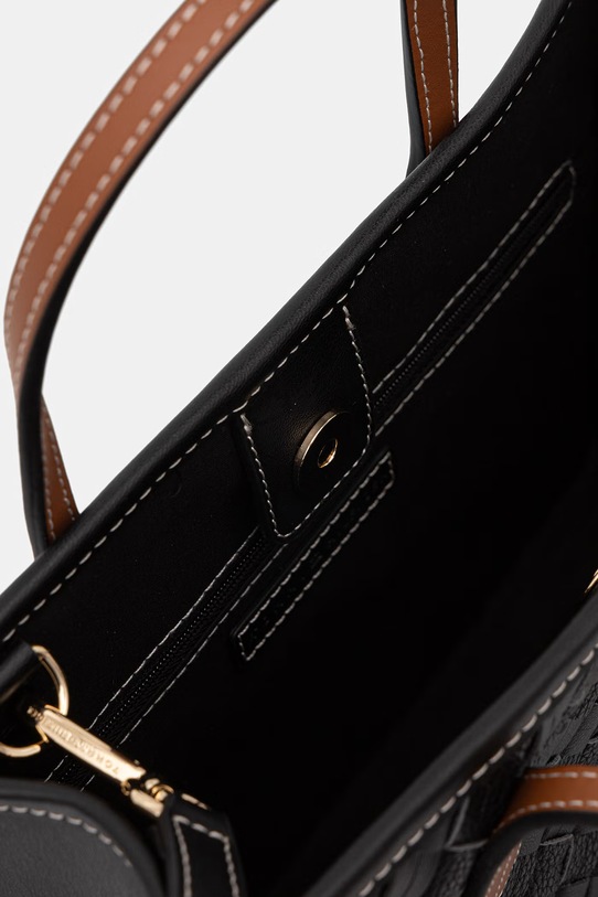 Tommy Hilfiger klasična torbica ženska iz umetnega usnja AW0AW18393 črna