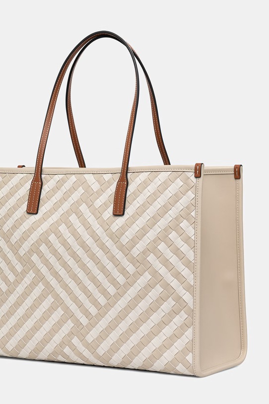 Akcesoria Tommy Hilfiger torebka tote damska z imitacji skóry AW0AW18394 beżowy