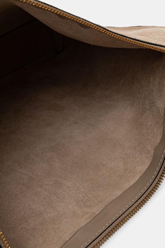 Tommy Hilfiger чанта дамска от велур AW0AW18402 бежов