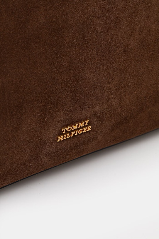 Tommy Hilfiger torebka damska zamszowa brązowy AW0AW18402