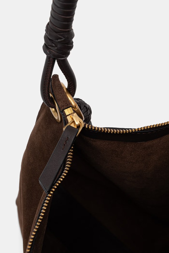 Tommy Hilfiger torebka damska zamszowa AW0AW18402 brązowy