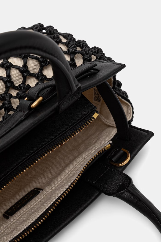 Tommy Hilfiger crossbody kabelka dámska kožená AW0AW18542 čierna