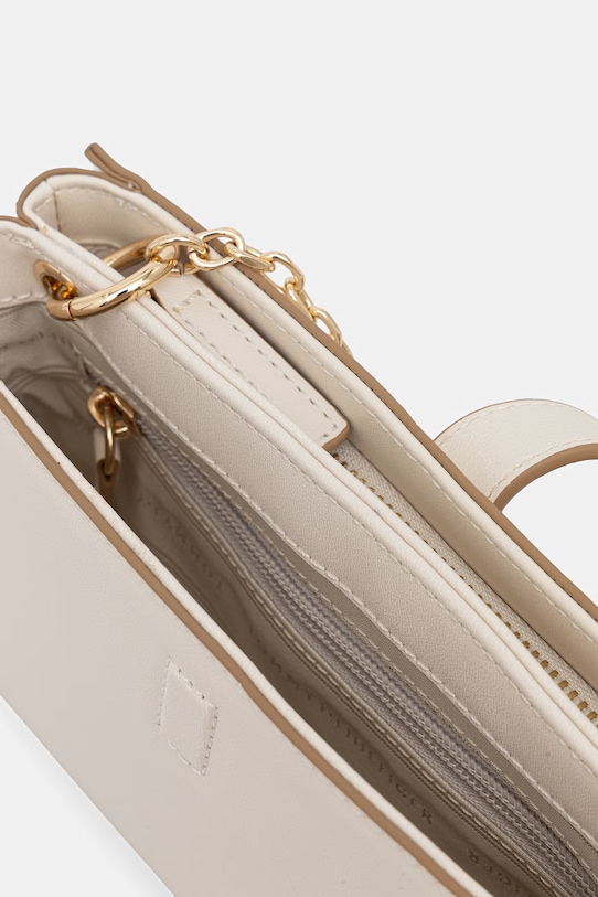 Tommy Hilfiger torebka crossbody damska z imitacji skóry AW0AW18614 beżowy