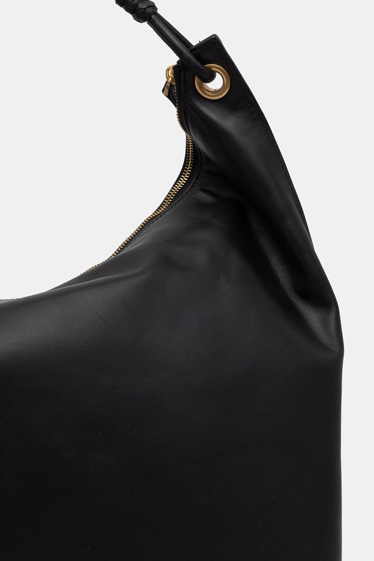 Аксесоари Tommy Hilfiger дамска чанта от кожа AW0AW18622 черен