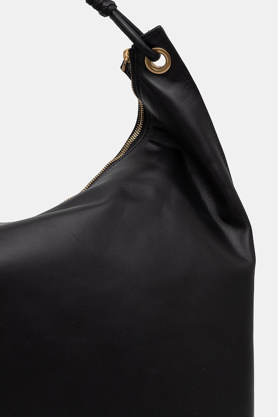 Аксесоари Tommy Hilfiger дамска чанта от кожа AW0AW18622 черен