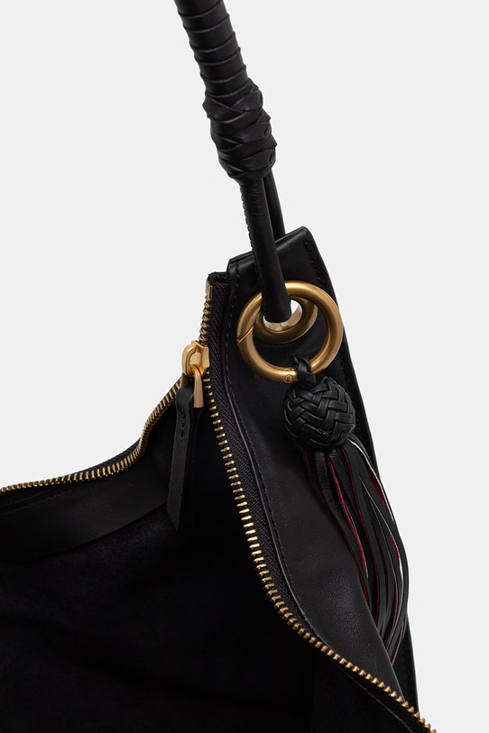 Tommy Hilfiger дамска чанта от кожа AW0AW18622 черен